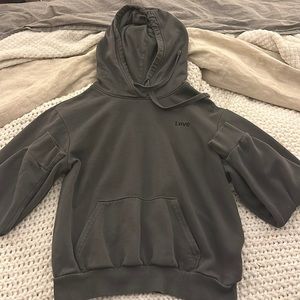 Grey H&M “Love” hoodie Woman’s small